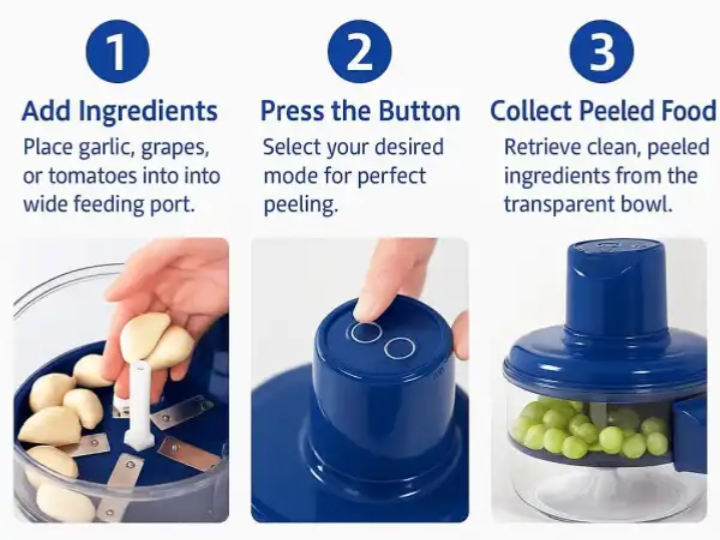 Grapes peeling machine